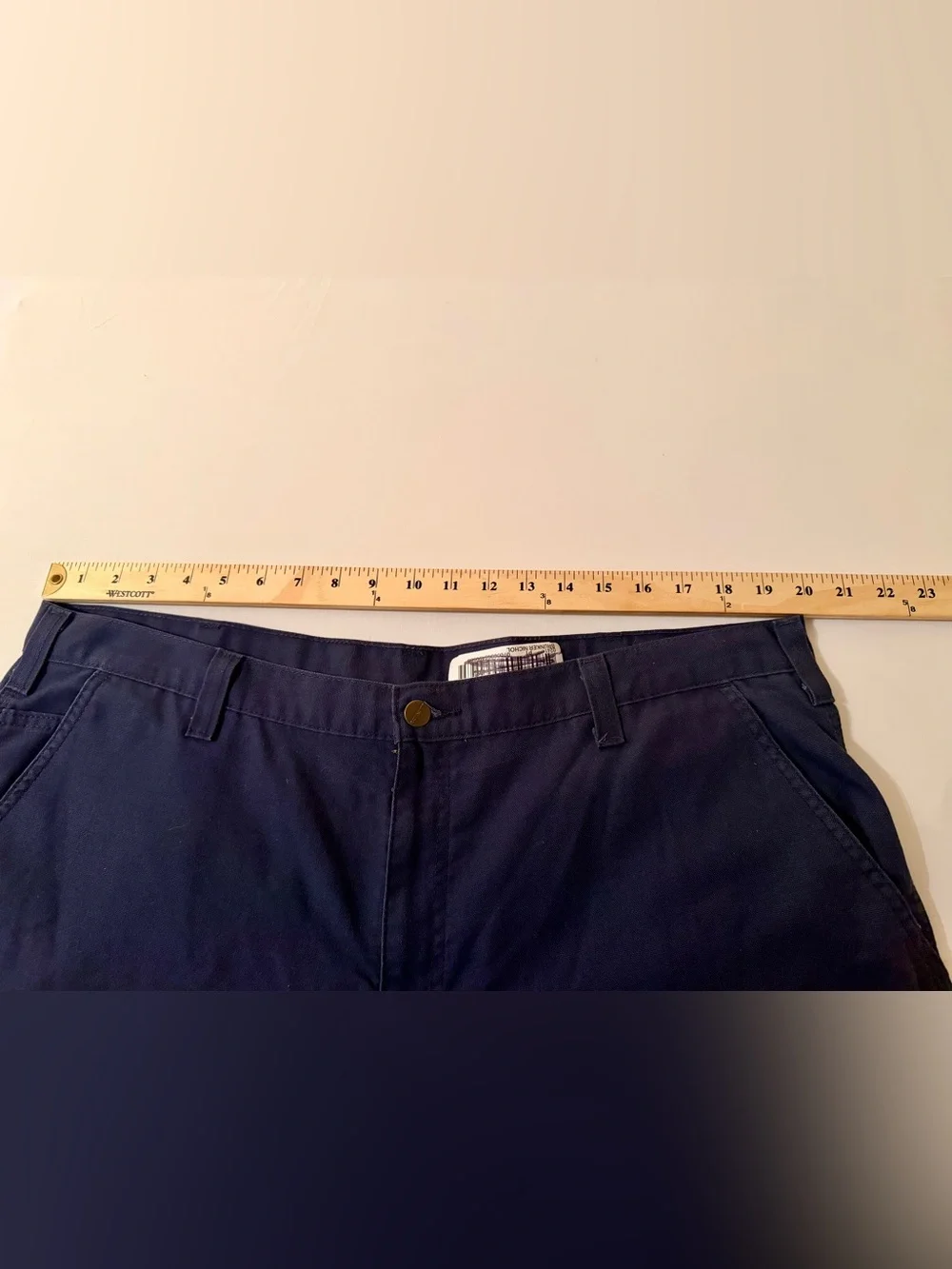 Carhartt Men's Work Pants Blue Size 42x32 Relaxed Fit RN#51374 Dungarees